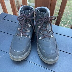 Cat & Jack Black Lace-Up Boots